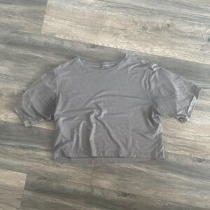 lululemon athletica Gray Crop Top